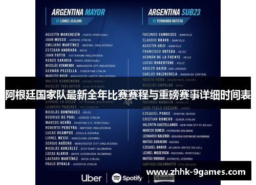 阿根廷国家队最新全年比赛赛程与重磅赛事详细时间表